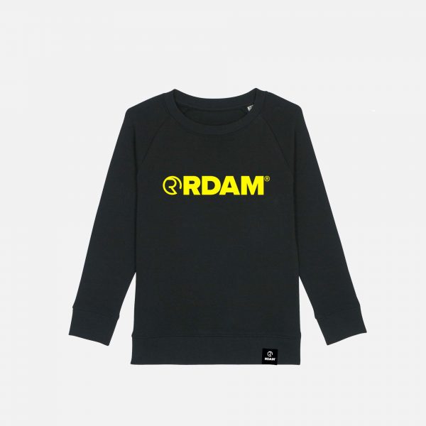 RDAM® | Neon Yellow op Zwart | Kinder Sweater