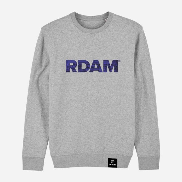 RDAM® | Feyenoord Kuip Blauw op Heather Grey | Sweater