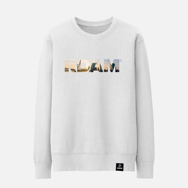 RDAM® | Rotterdam Skyline V2 op Wit | Sweater