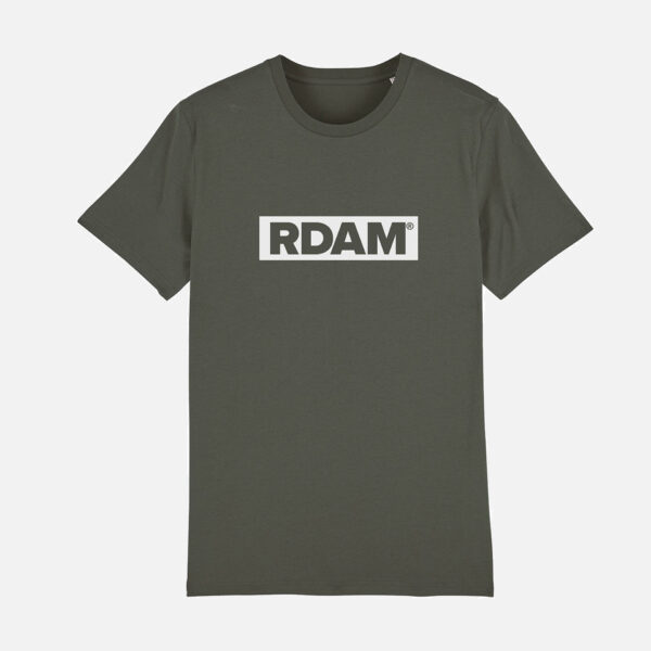 RDAM® | Outline Wit op Khaki Groen | T-Shirt