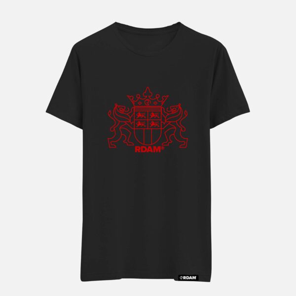 RDAM® | Sterker Door Rood op Zwart | T-Shirt