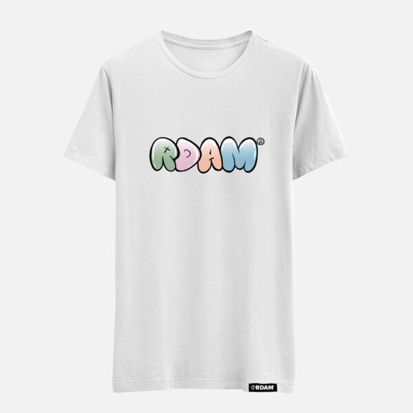 RDAM® | Bubble Pastel op Wit | T-Shirt