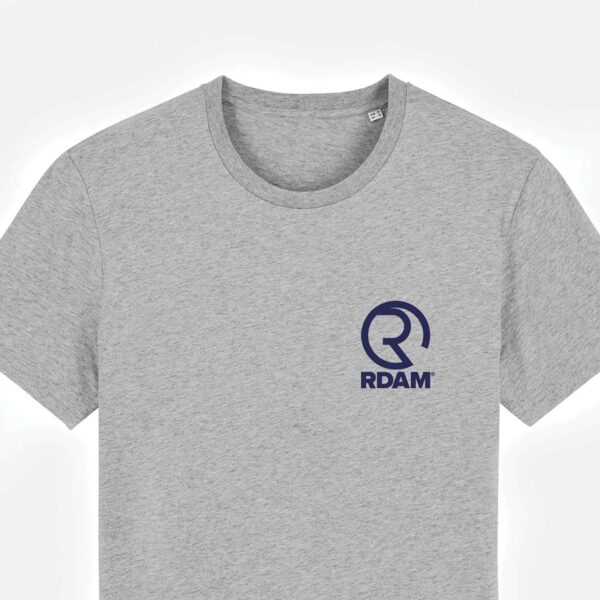 RDAM® | Classic Iconic Flock Navy op Heather Grey | T-Shirt
