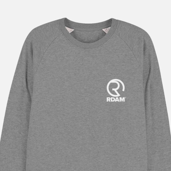 RDAM® | Classic Iconic Wit op Mid Heather Grey | Sweater