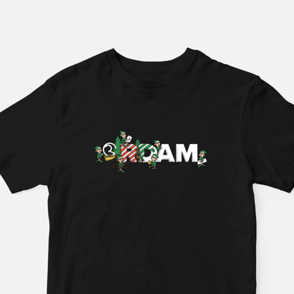 RDAM® | Kerst Editie op Zwart | Kinder T-Shirt
