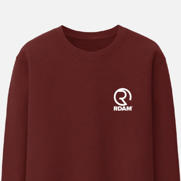 RDAM® | Classic Iconic Wit op Burgundy | Sweater