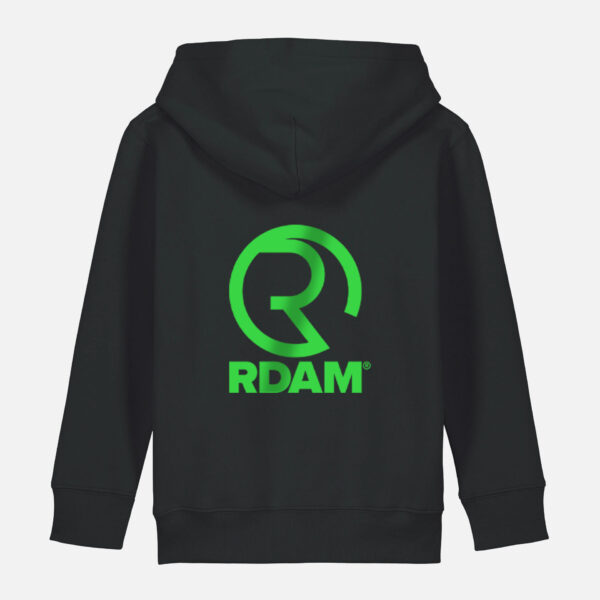 RDAM® | Special Iconic Neon Groen op Zwart | Kinder Hoodie