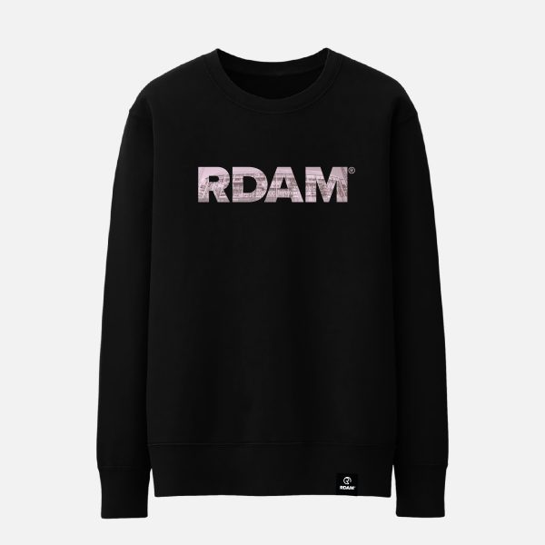 RDAM® | Feyenoord Kuip Soft Pink op Zwart | Sweater