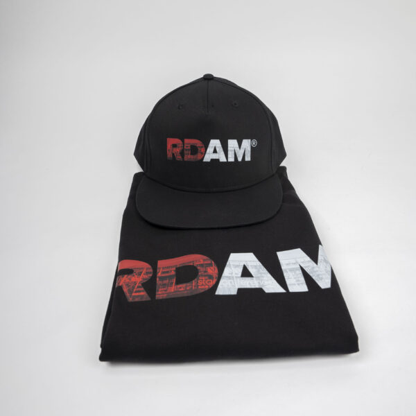RDAM® Kuip Rood Wit op Zwart Set | Shirt en Cap
