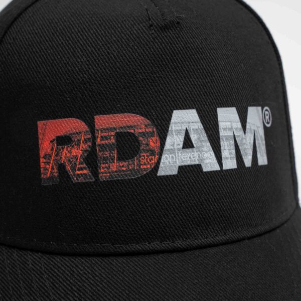 RDAM® Classic Cap 2.0 Kuip Rood Wit op Zwart