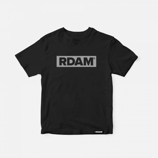 RDAM® | Flock Grijs op Zwart | Kindershirt
