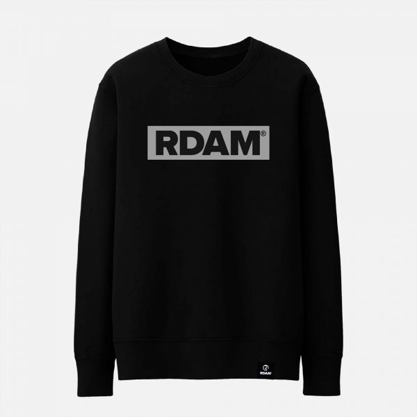 RDAM® | Flock Grijs op Zwart | Sweater