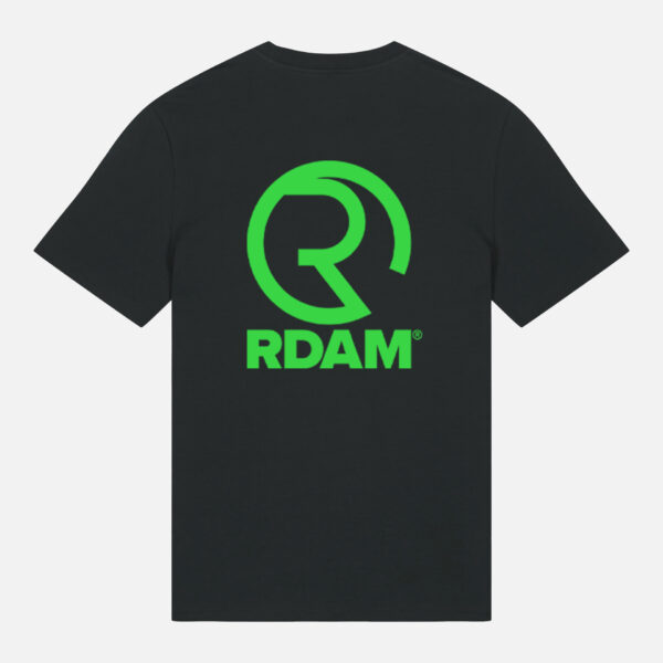 RDAM® | Special Iconic Neon Groen op Zwart | T-Shirt