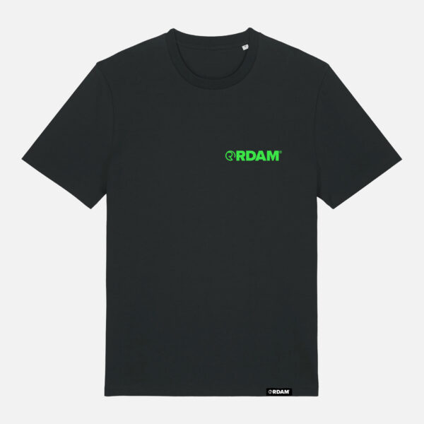 RDAM® | Special Iconic Neon Groen op Zwart | T-Shirt